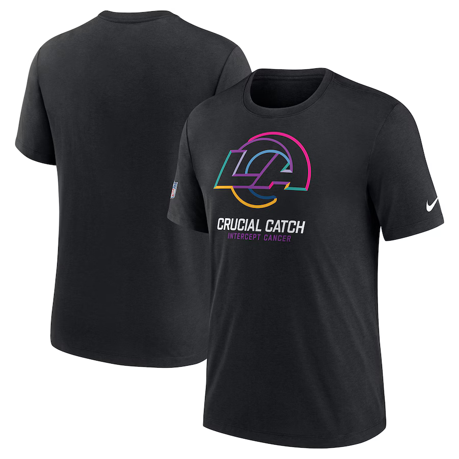 Men Los Angeles Rams 2024 Nike NFL black T shirts 